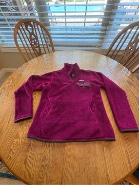 Patagonia Retool Snap T Pullover Fleece Plum Berry Women’s M